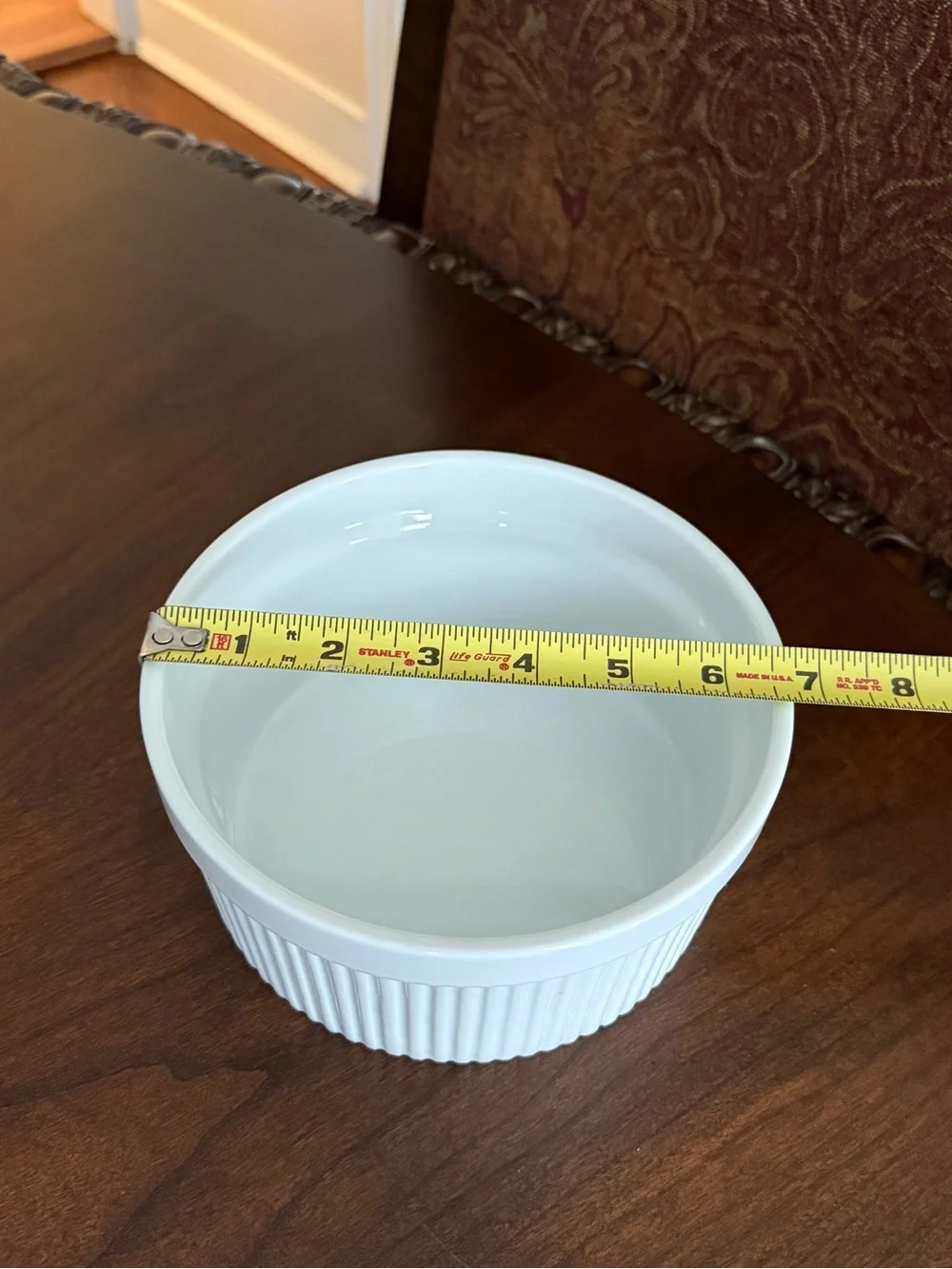 Set of 3 Vintage Pier 1 Ceramic Soufflé Bowls - Assorted Sizes 5”, 6.75” & 8”